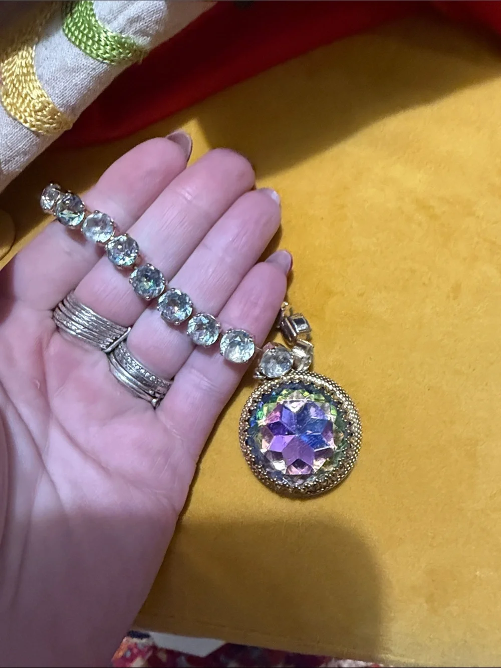 SCHIAPARELLI watermelon crystal bracelet